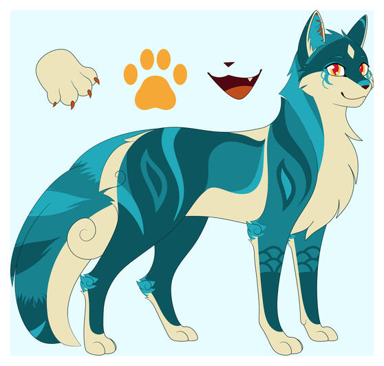 cat fursona reference sheet